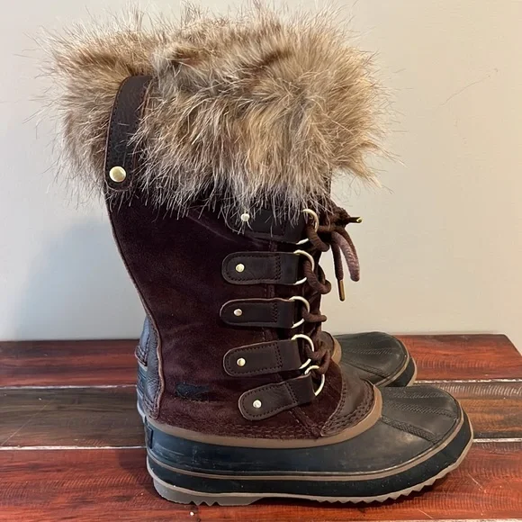 Brown sorel joan sales of arctic boots